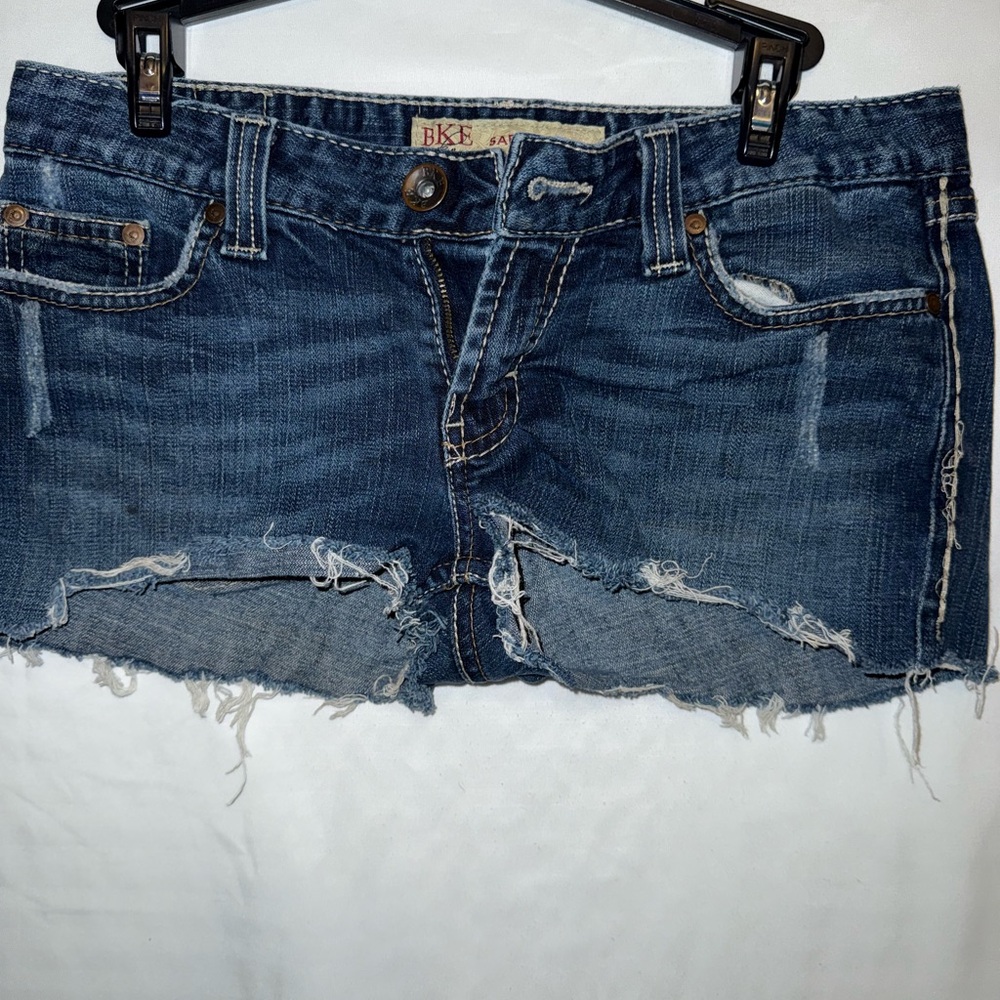 BKE Blue Jean Shorts Distressed Cut-Off Style